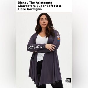 Torrid Disney Aristocats Knit Cardigan